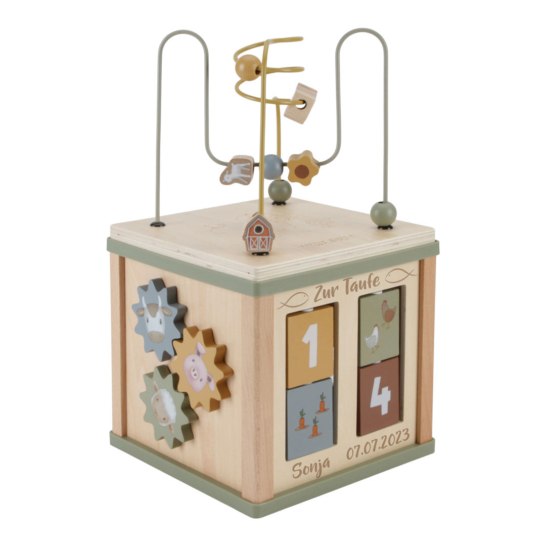 Little Farm Activity Cube - For the Christening