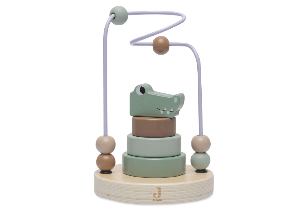 Wooden activity spiral Croco | Jollein