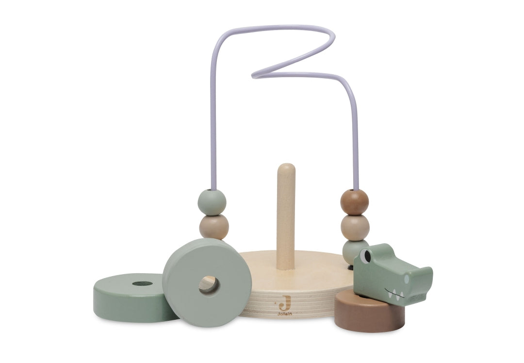 Wooden activity spiral Croco | Jollein