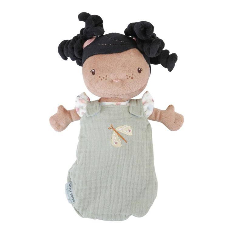 Poupée de chiffon Bébé Evi avec kit de soin Fleurs et Papillons