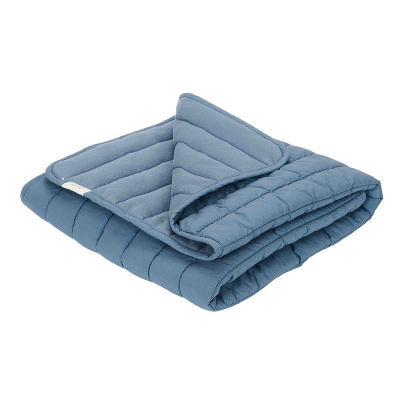 Bettdecke Kinderbett gesteppt Dark Blue | Little Dutch