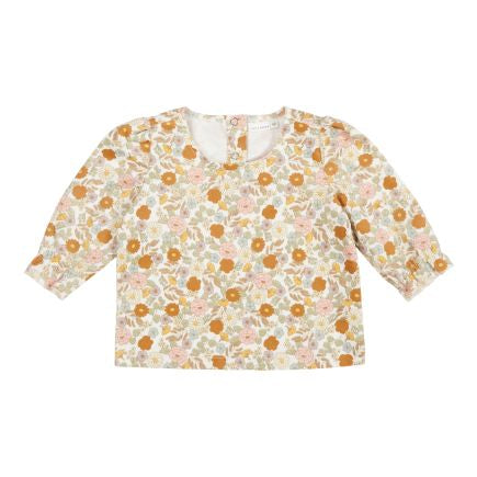 Langarmshirt Vintage Little Flowers, Größe 68 | Little Dutch