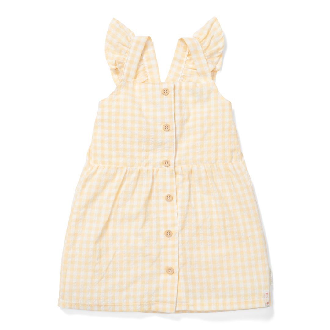 Ärmelloses Kleid Sunshine Checks für Mädchen