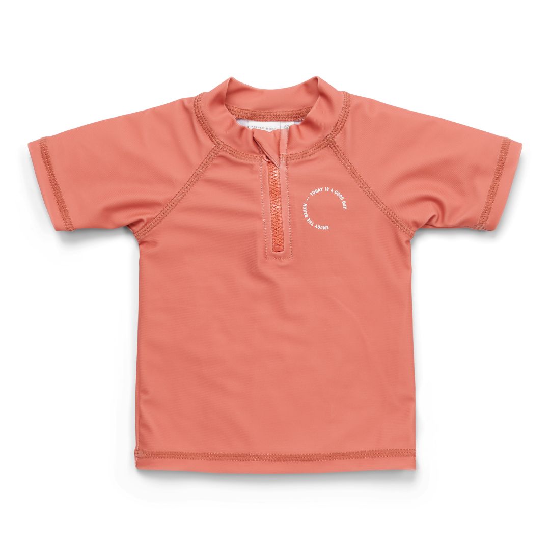 Bade-T-Shirt kurzarm Coral – UV-Shirt für Kinder