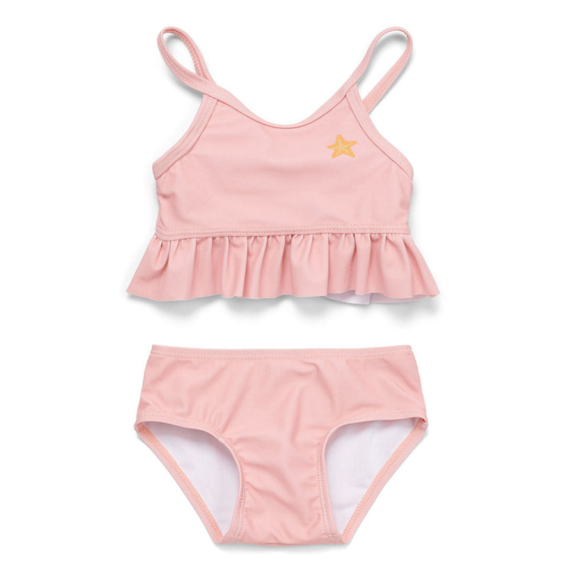 Bikini Ruffles Starfish Pink - Kids Bikini for Beach & Pool