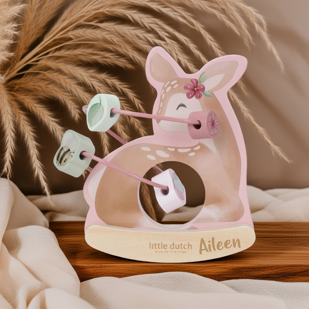 Motorikschleife Reh – Fairy Garden | schönes Geschenk zur Geburt