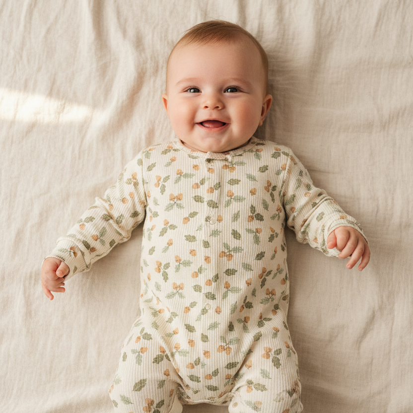 One-piece pajamas Acorns & Leaves - Nightwear | Little Dutch