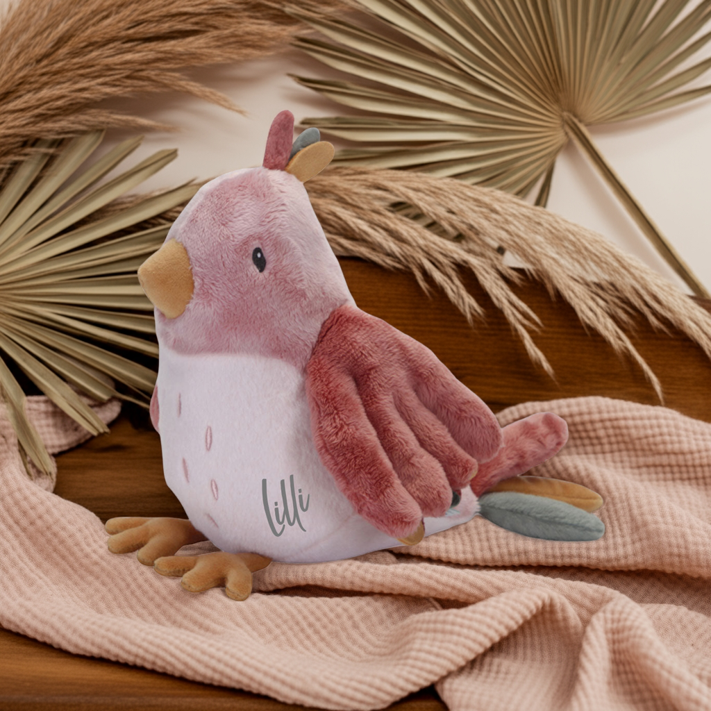 Plush Toy Bird Flowers & Butterflies – Gift for Babies