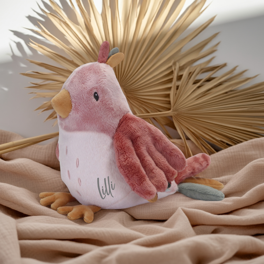 Plush Toy Bird Flowers & Butterflies – Gift for Babies