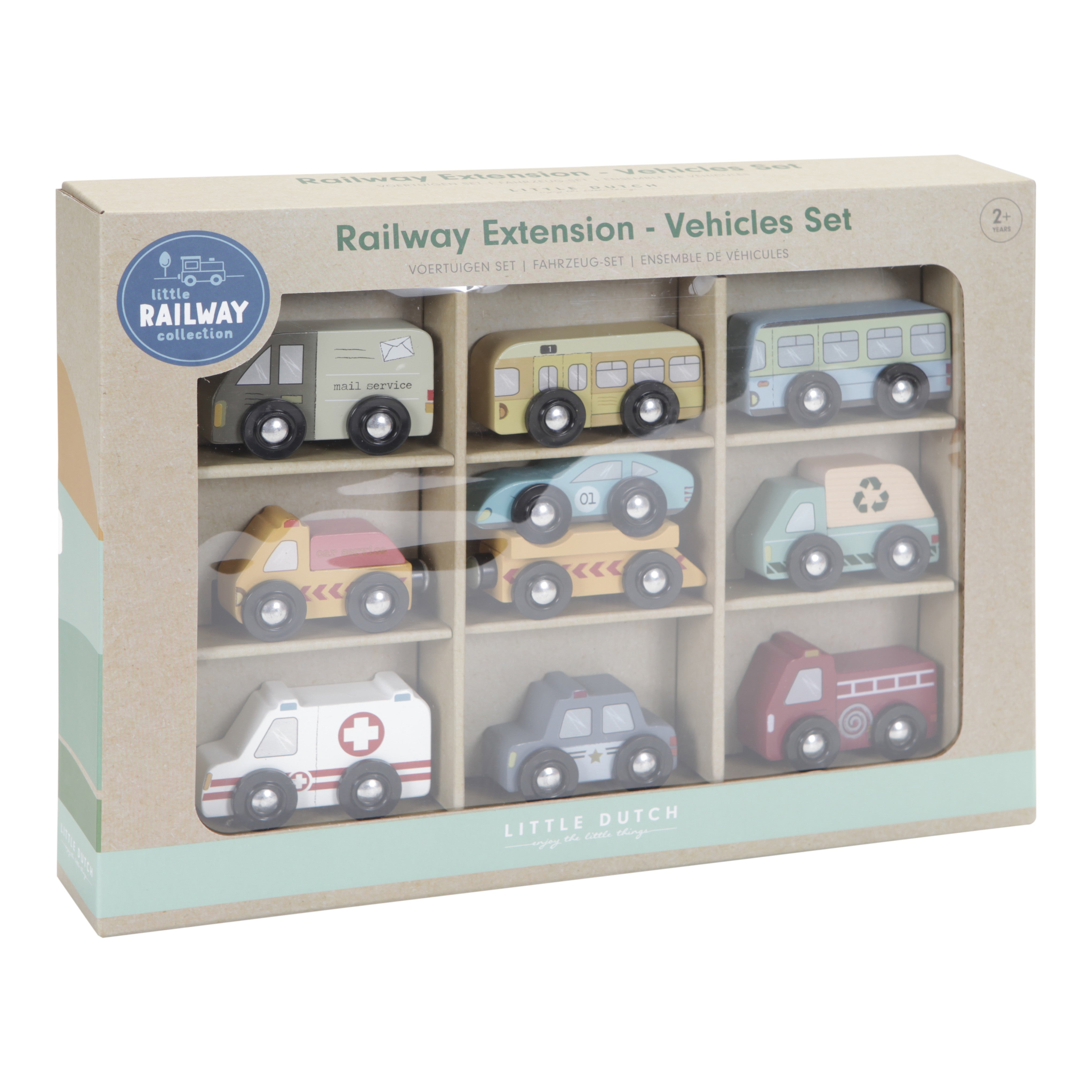 Wooden Railway Vehicle Set - Expansion | Schmatzepuffer