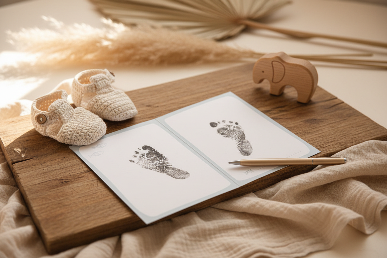 Erinnerungsbox Flowers & Butterflies – Baby Erinnerungen bewahren