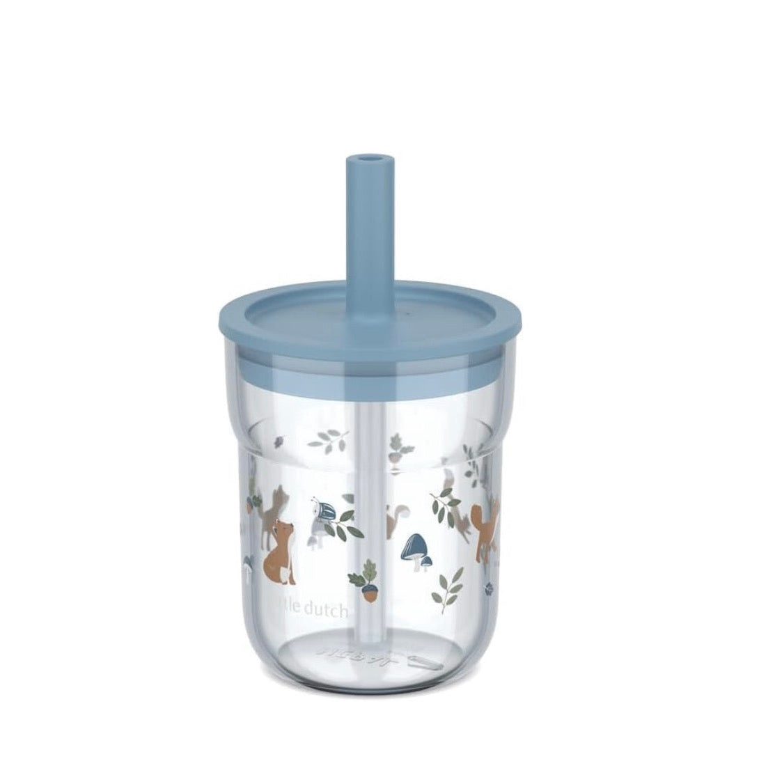 Verre à bec pour enfants Bébé 250ml avec paille - Forest Friends | Little Dutch x Mepal