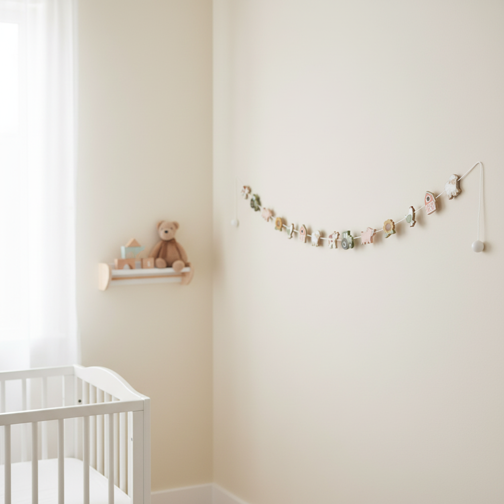 Girlande Little Farm – Bauernhof Deko fürs Kinderzimmer