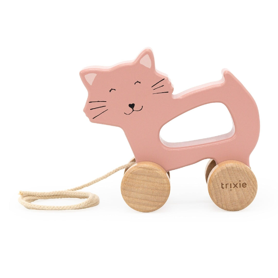 Holz Nachziehtier - Frau Katze | Trixie