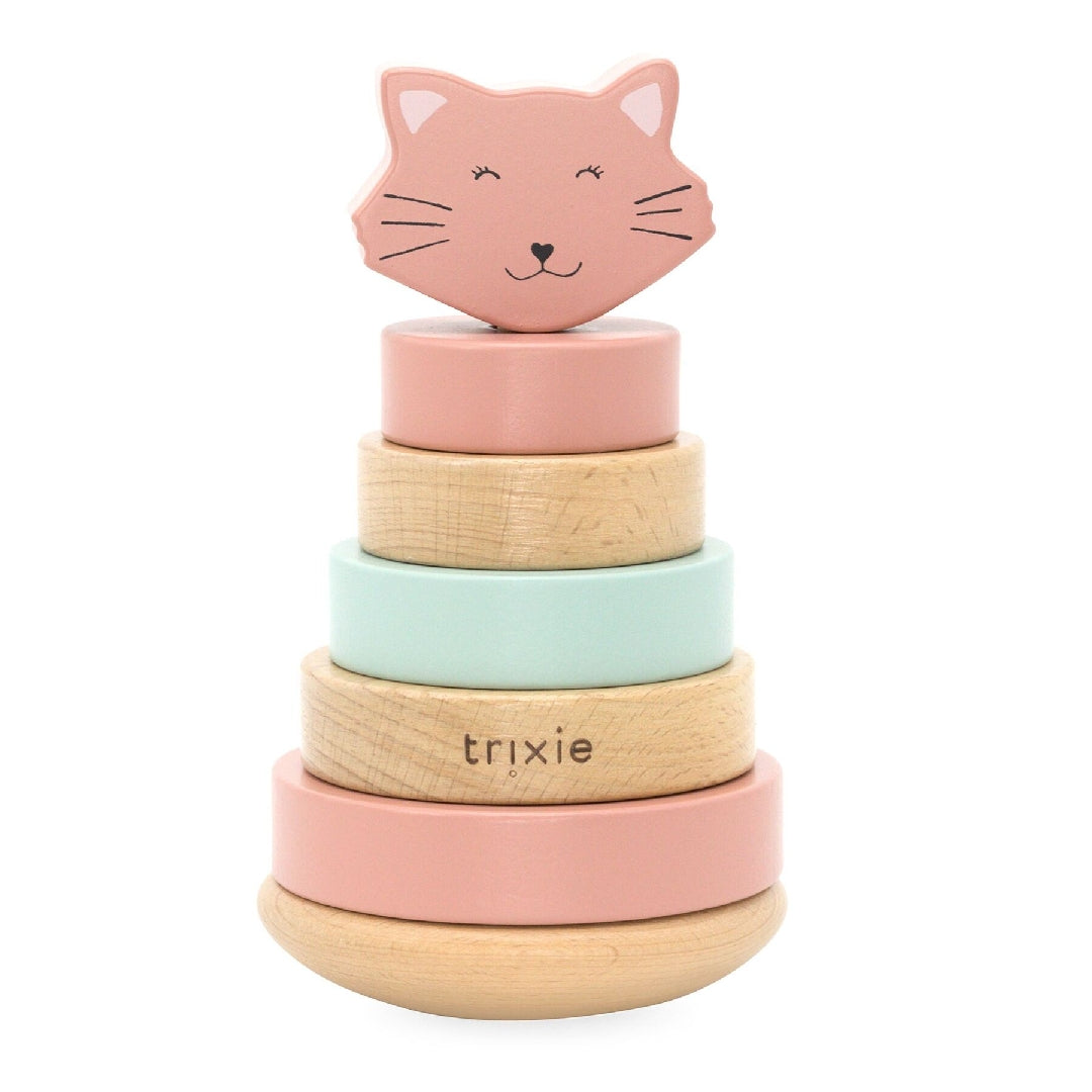 Holz Stapelturm - Frau Katze - zur Geburt | Trixie