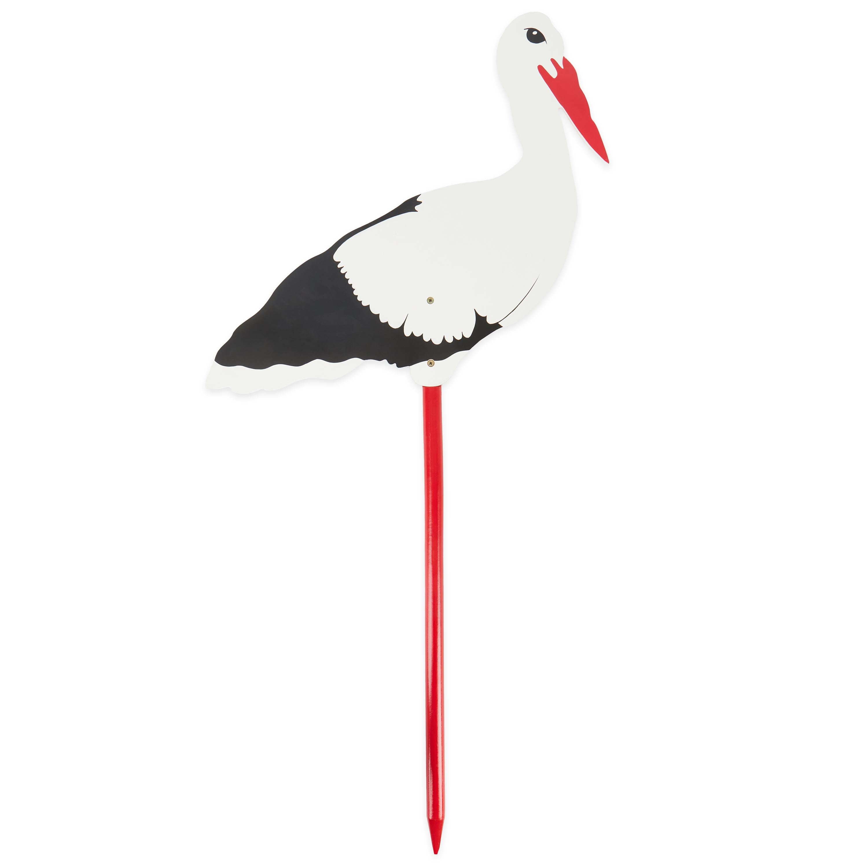 Wooden Stork XL 100 cm – Stork Decoration for Birth | Bieco