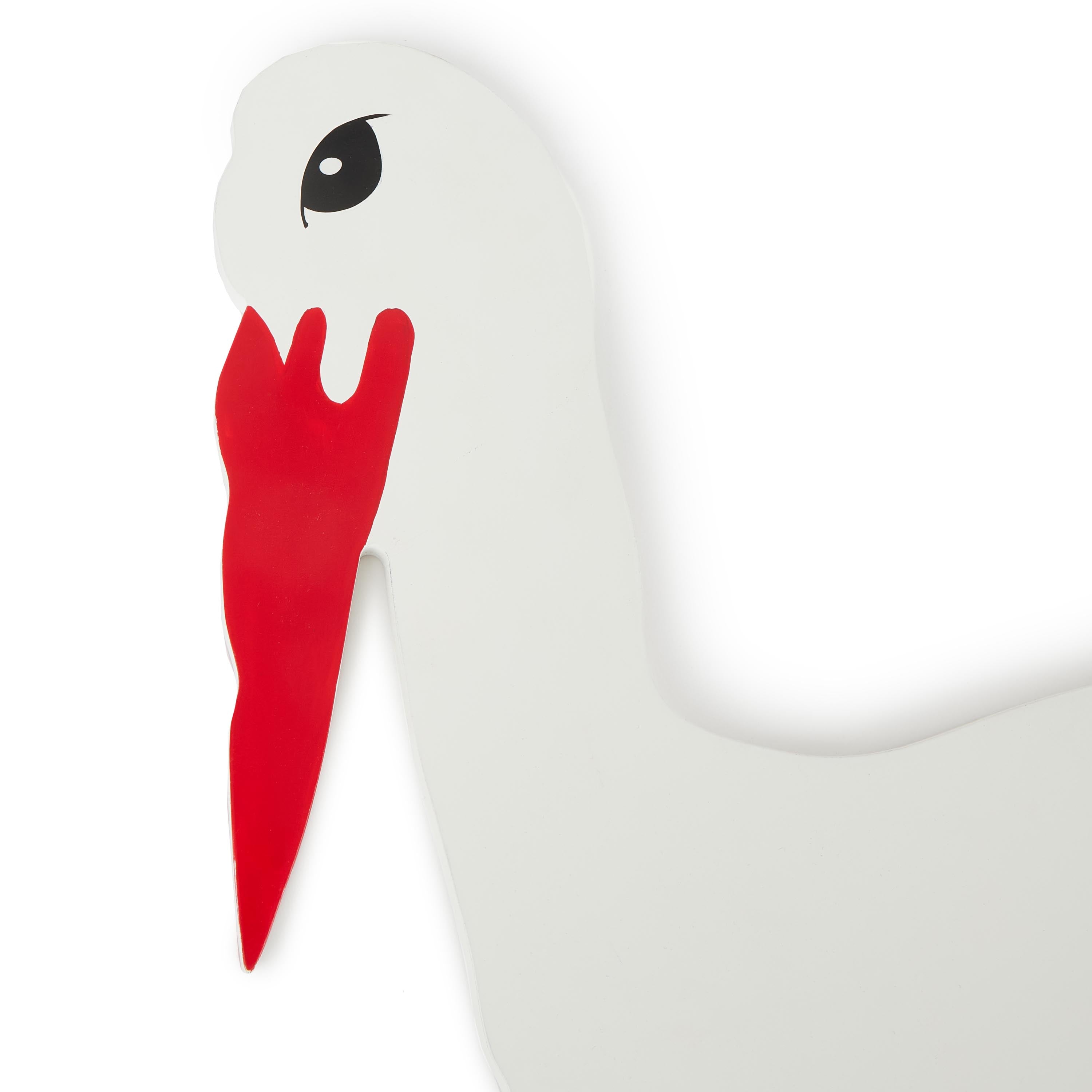 Wooden Stork XL 100 cm – Stork Decoration for Birth | Bieco