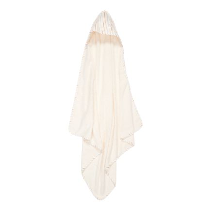 Hooded towel 100 x 100 cm Vintage Sunny Stripes | Little Dutch