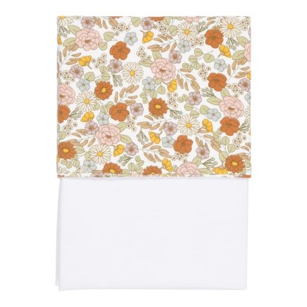 Children's bed sheet Vintage Little Flowers 110 x 140 cm | Little Dutch