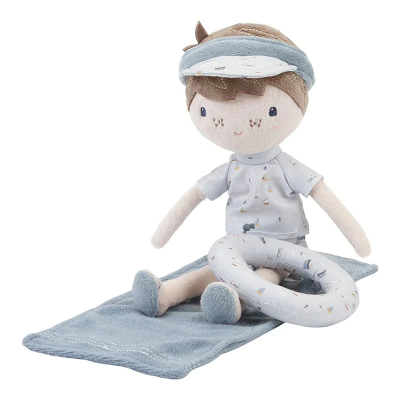 Kuschelpuppe Jim Summer Edition – Weiche Stoffpuppe für Kinder