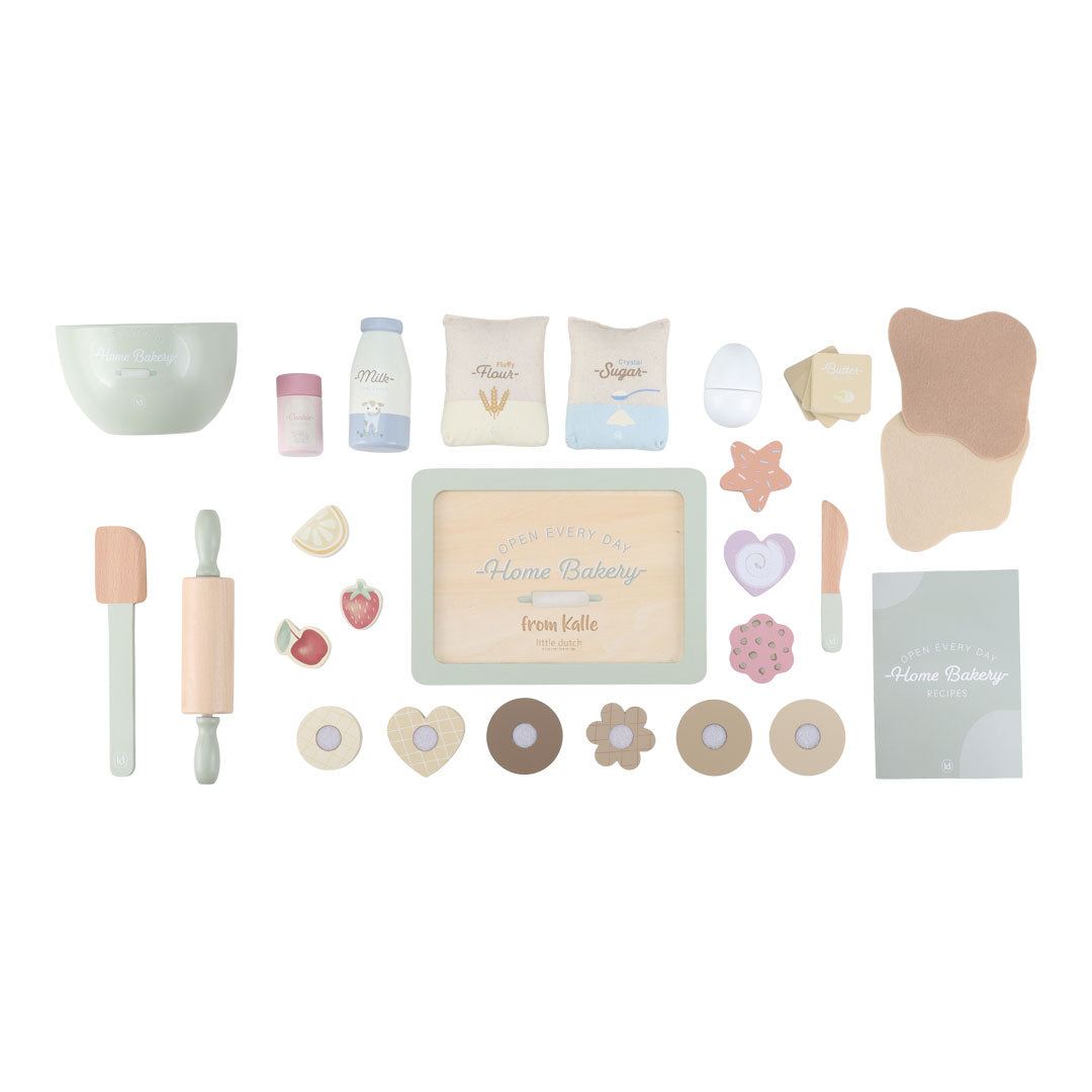 Wooden Baking Set for Small Children's Kitchens