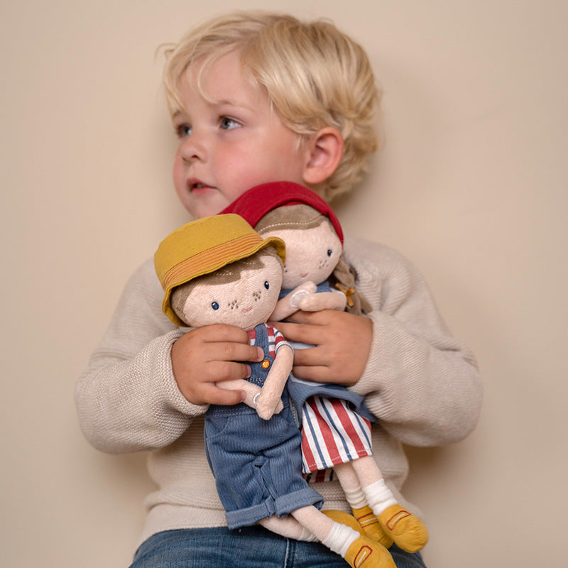 Personalisierte Kuschelpuppe Farmer Jim | Geschenk zur Geburt by Schmatzepuffer®
