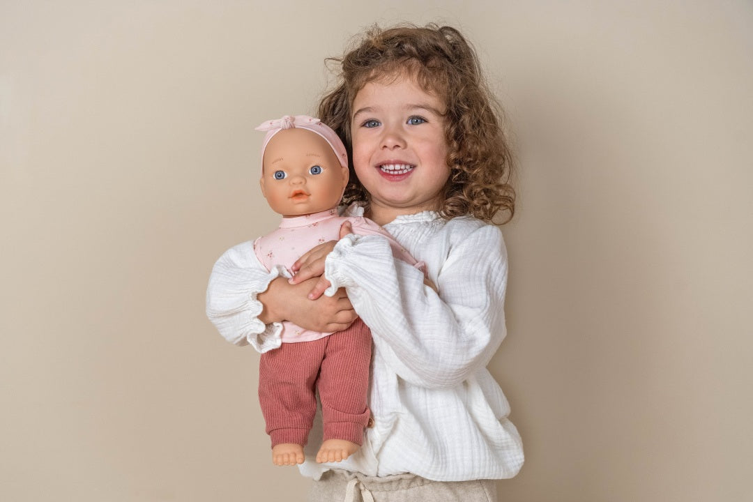 Personalized Baby Doll Lily with Name & Accessories | Gift for Children