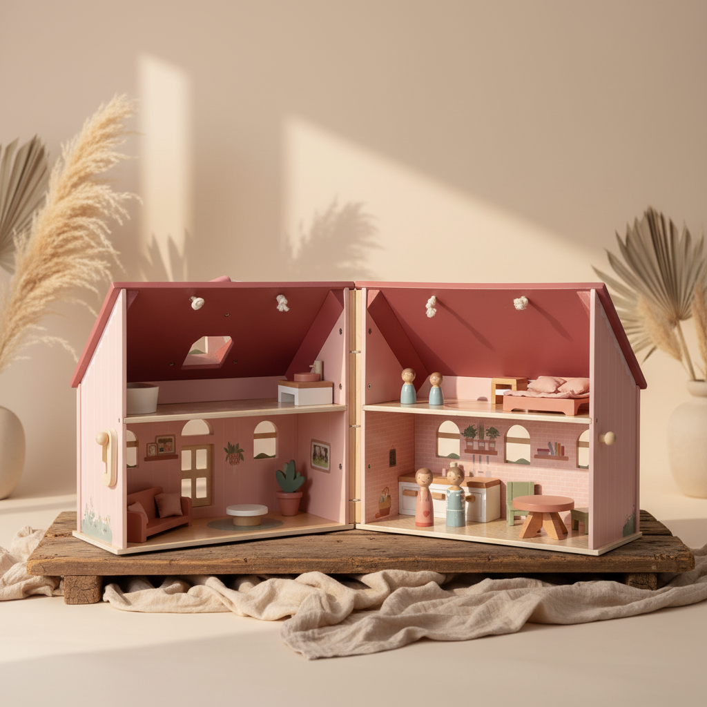 Tragbares Puppenhaus