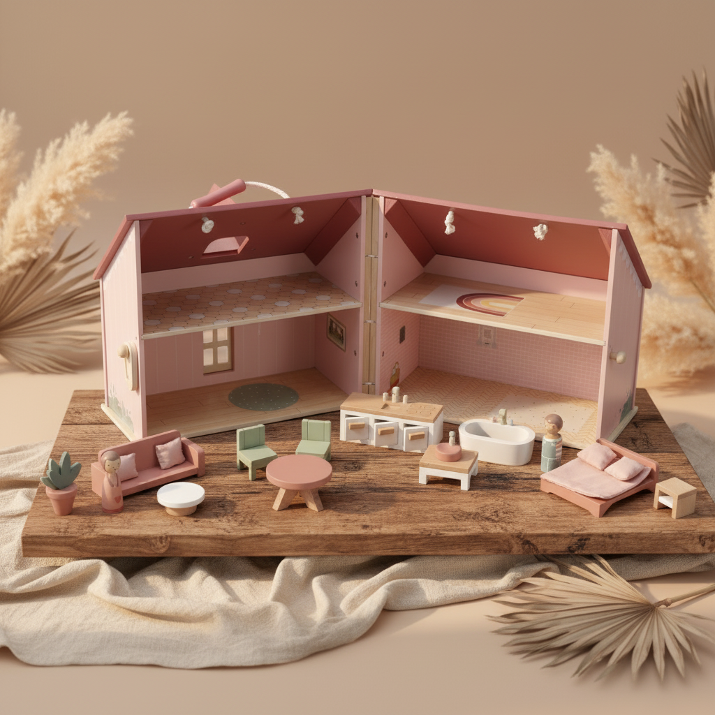 Tragbares Puppenhaus