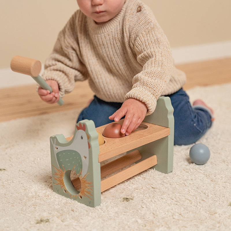 Hammerbank mit Kugeln Little Farm "Zur Geburt"