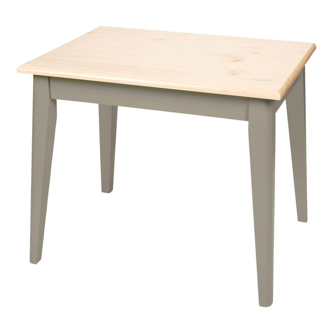 Kindertisch aus Holz, Olive