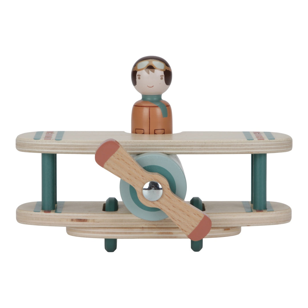 Holz-Spielzeugflugzeug mit Namen