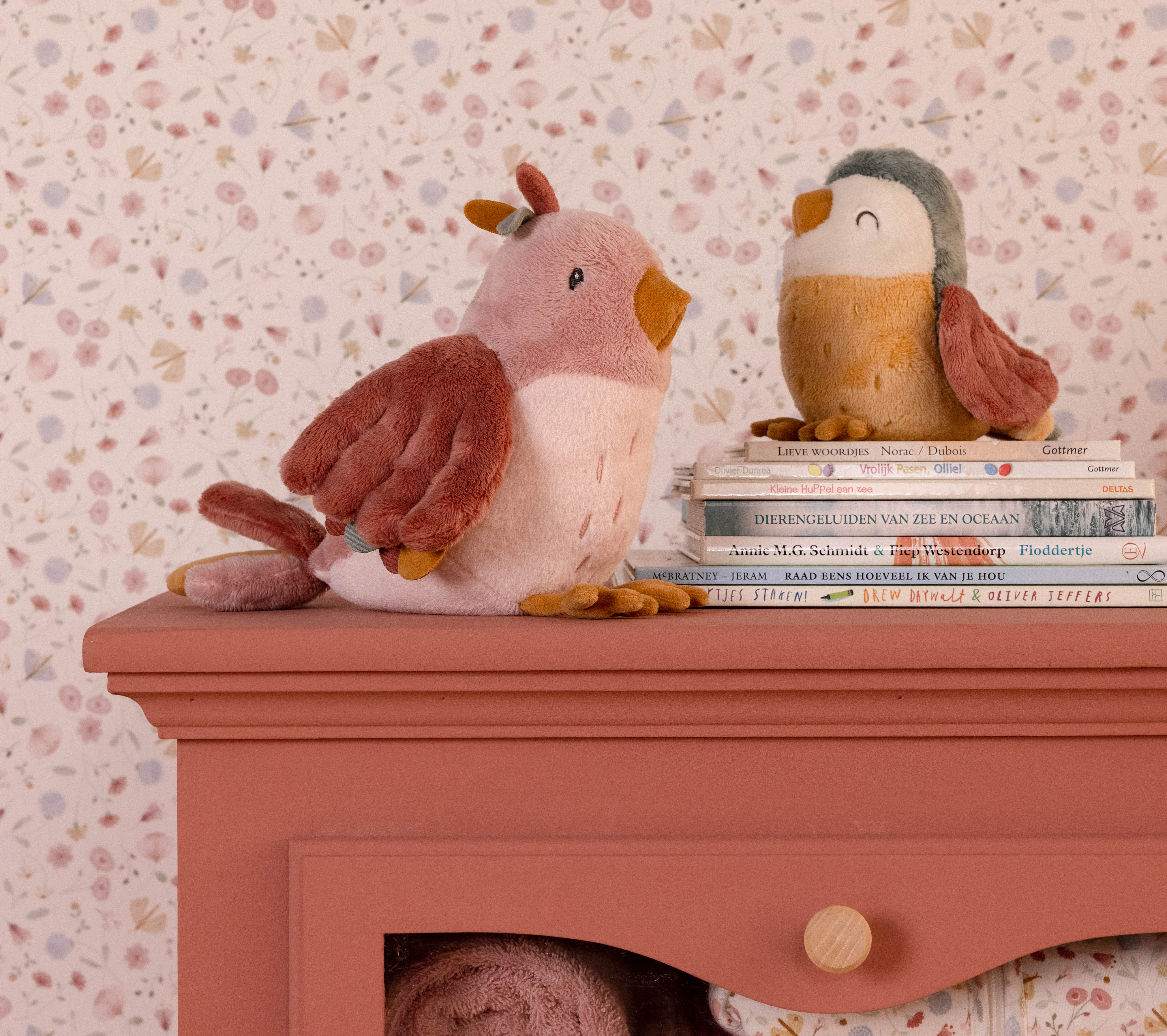 Plush Toy Bird Flowers & Butterflies – Gift for Babies