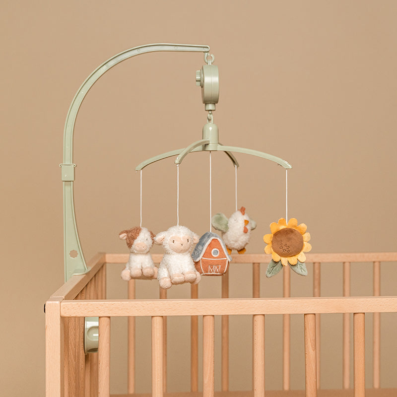 Personalisierbares Musik-Mobile Little Farm mit Namen by Schmatzepuffer®