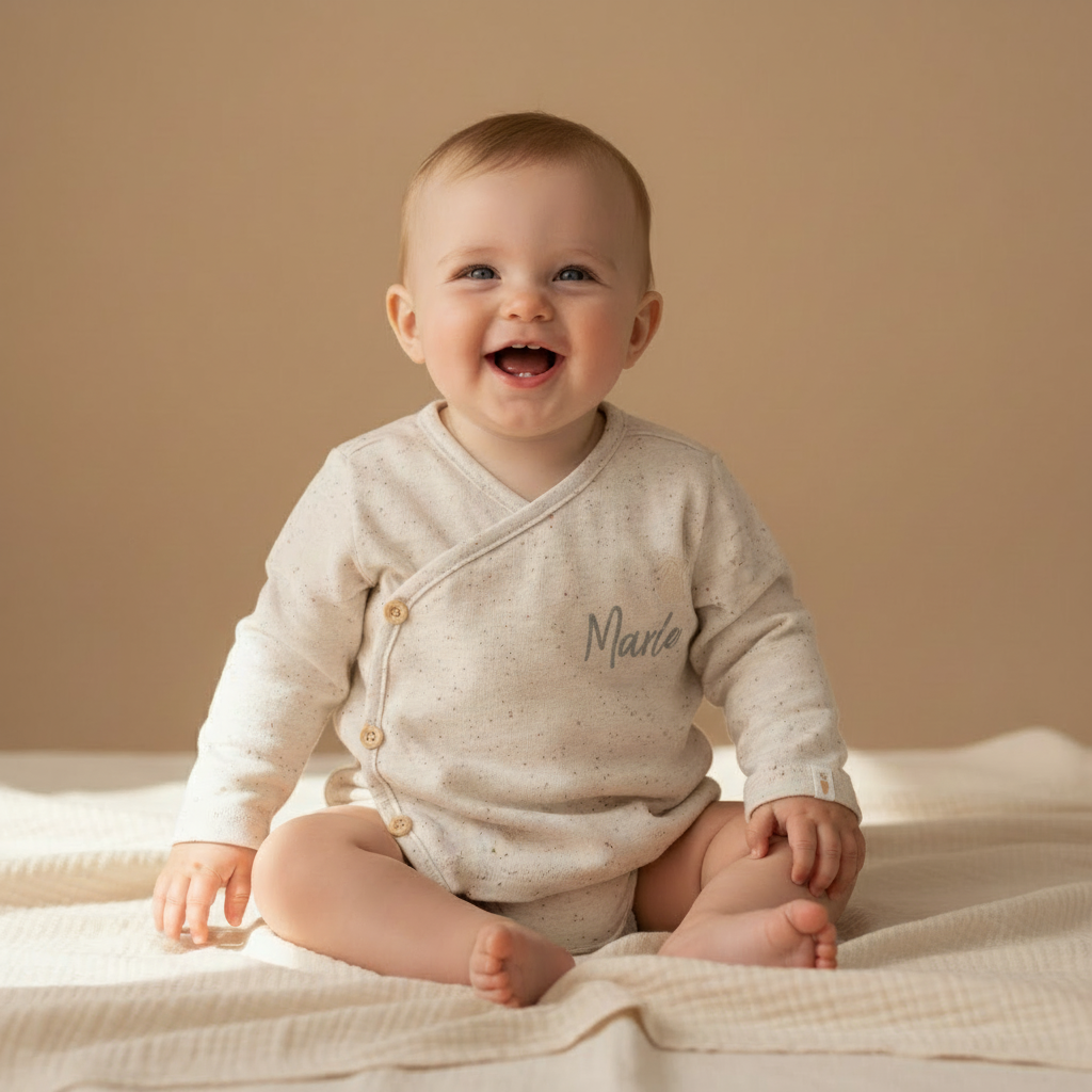 Wickeljacke Nappy Sand – Baby Wickeljacke aus Baumwolle