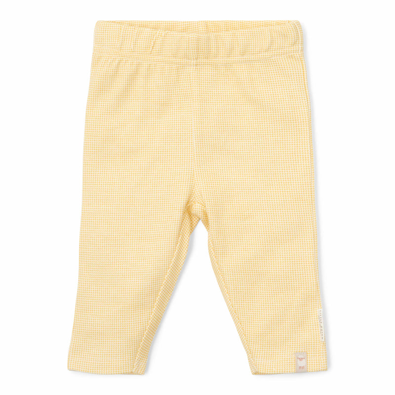Leggings Warm Yellow kariert für Babys und Kinder
