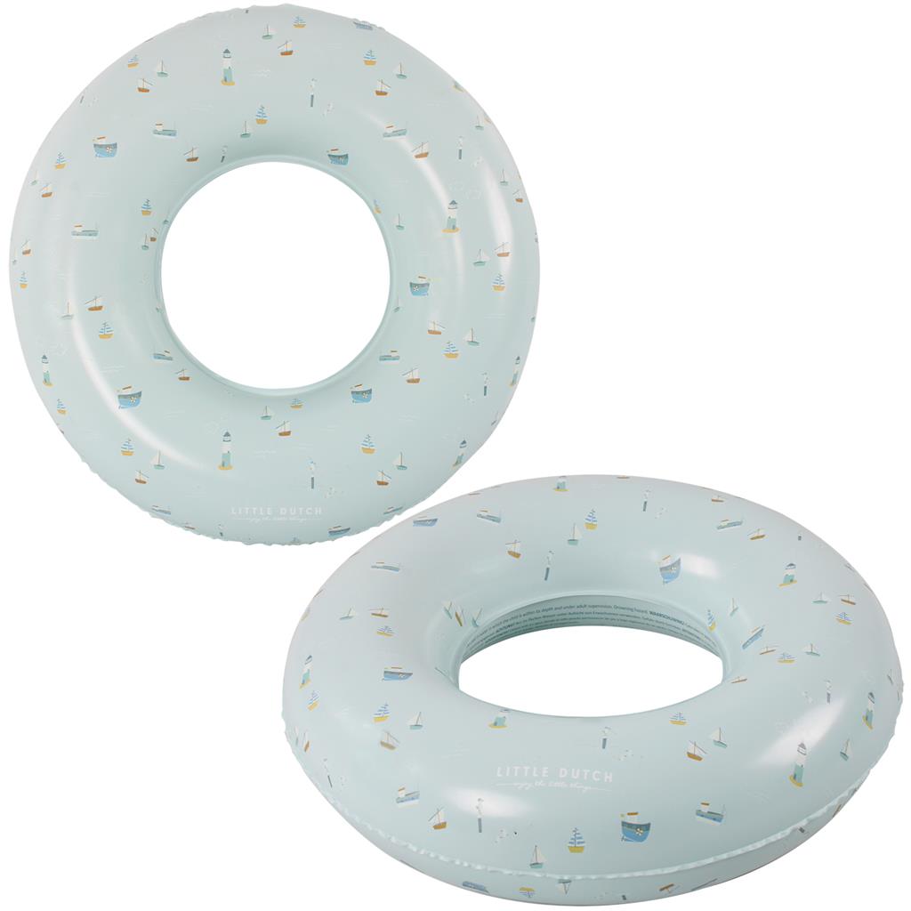 Schwimmring für Kinder 50 cm in Blau – Maritimes Design