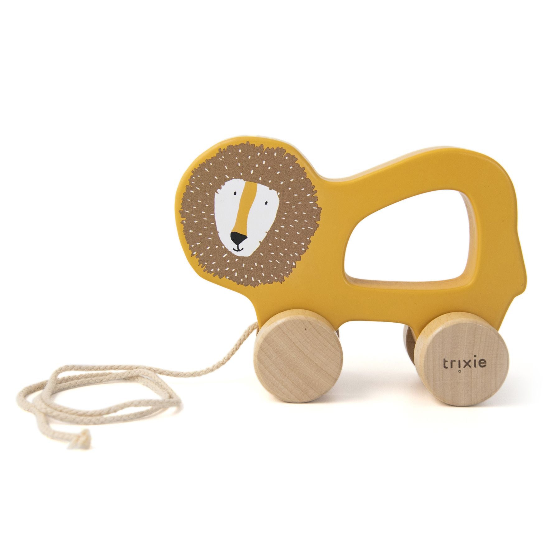 Wooden pull-along toy - Mr. Lion | Trixie