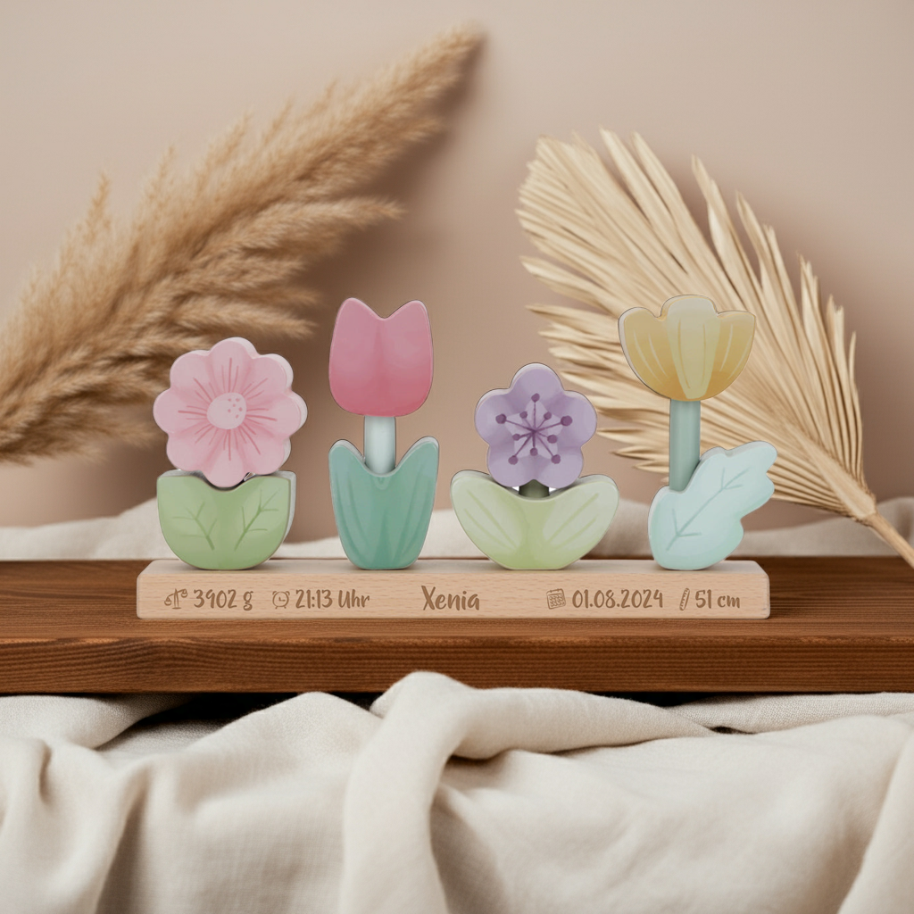 Stapel-Blumen Fairy Garden "Zur Geburt"
