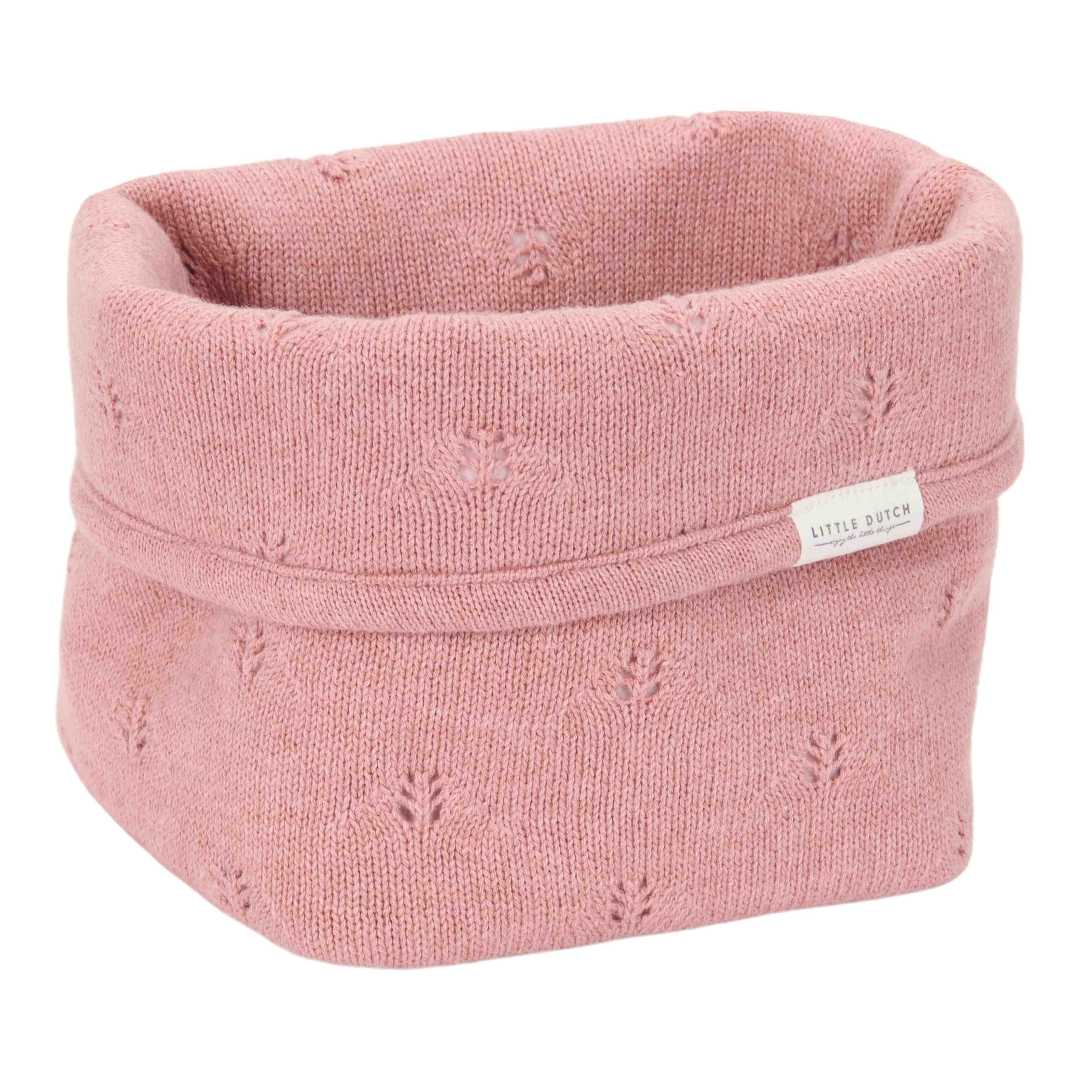 Small embroidered nursing basket - Pure Pink Blush | Little Dutch