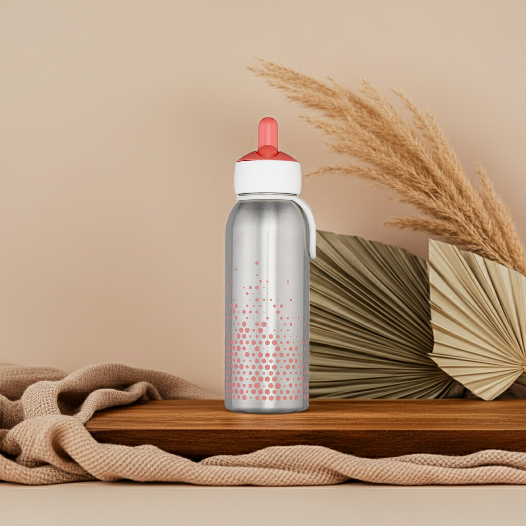 Thermoflasche Flip-up 350 ml Rosa – Kinder Trinkflasche | Mepal