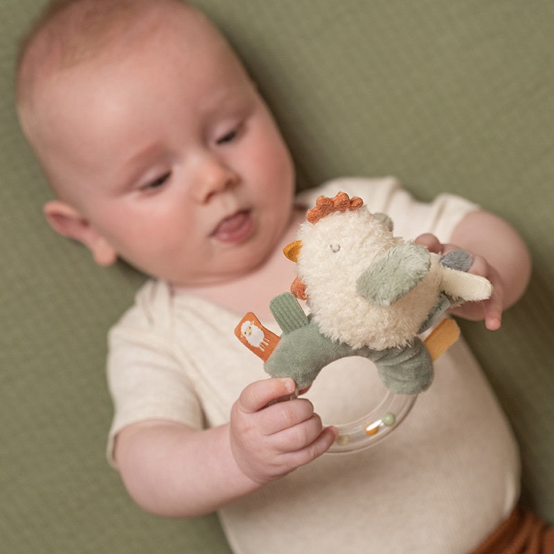 Rassel-Greifling Huhn Little Farm – Babyspielzeug zum Greifen