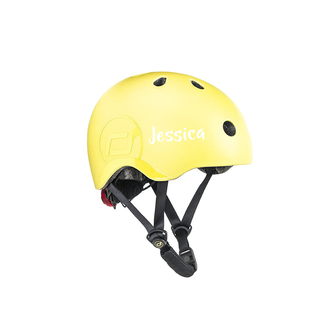 Casque de vélo taille SM, citron | Scoot & Ride