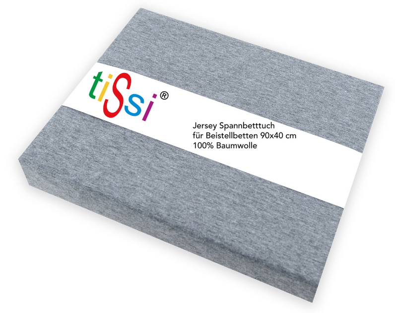 Fond sheet of side bed 90 x 40 cm gray | tissi