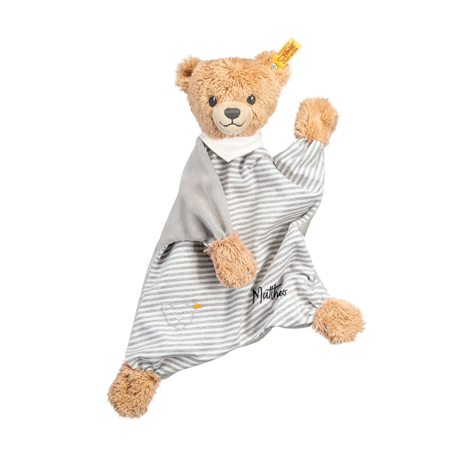 Couverture confortable Ours Dormeur, gris 30 cm | Steiff