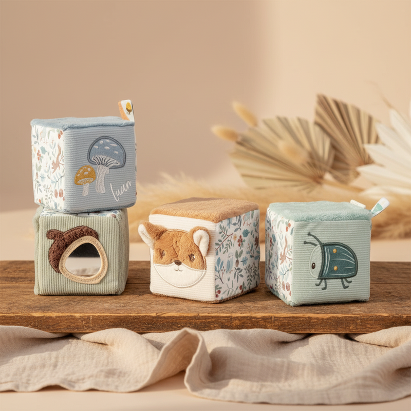 Fabric Cube Set Forest Friends