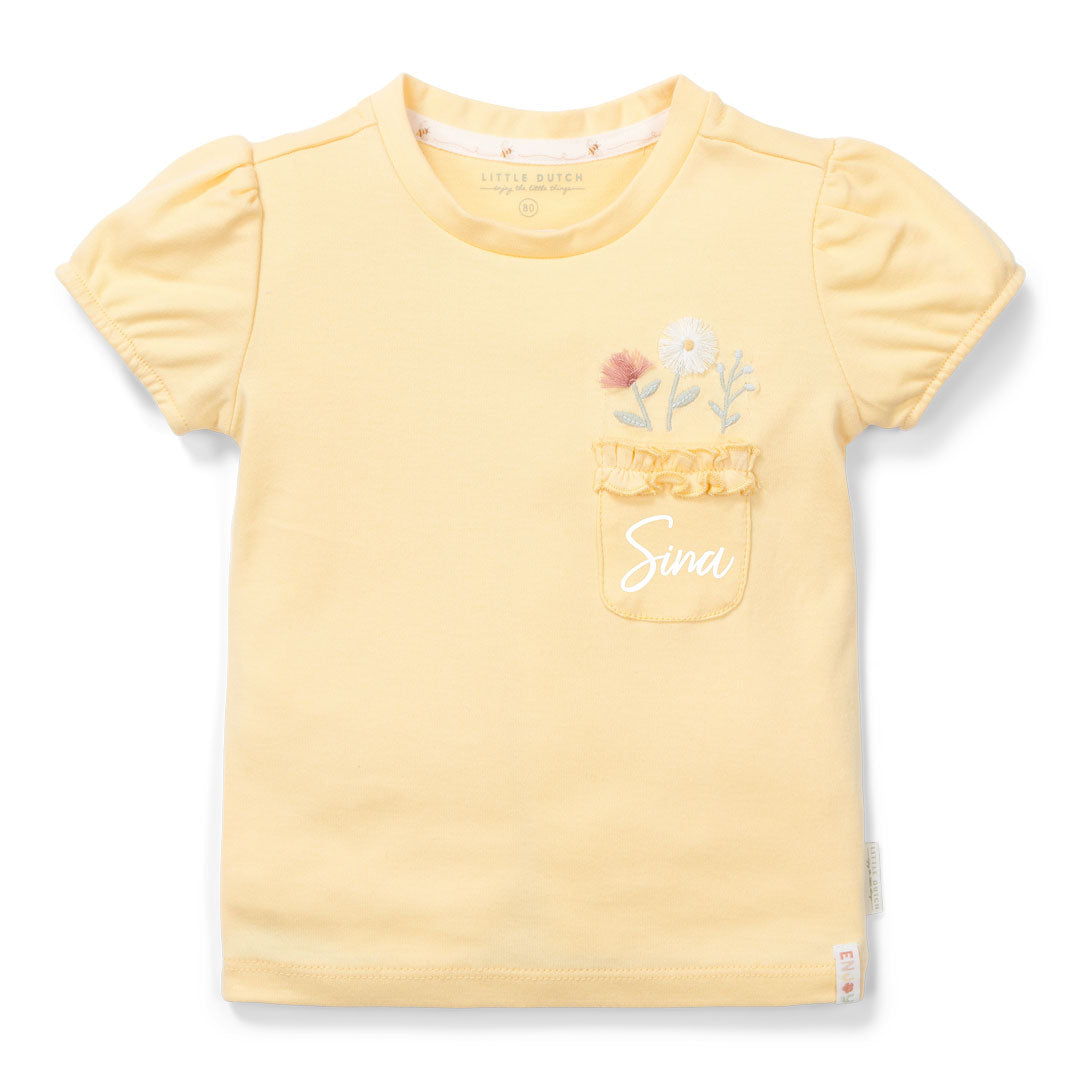T-Shirt kurzarm Honey Yellow | Little Dutch