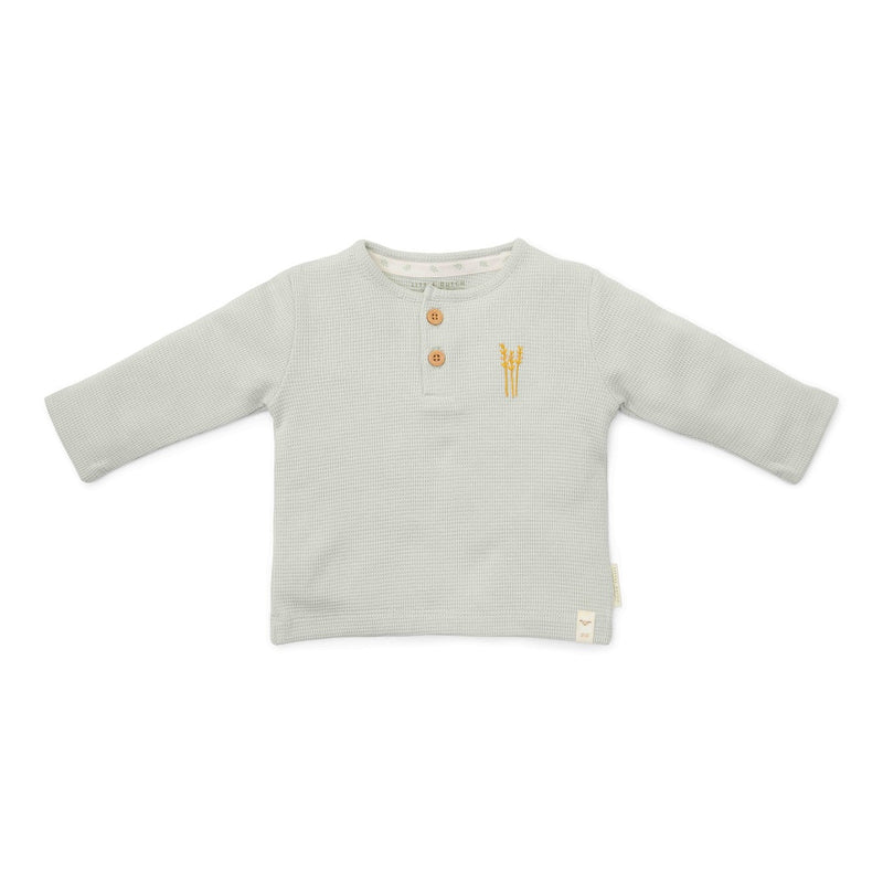 Long-sleeved shirt for babies and children in Soft Green