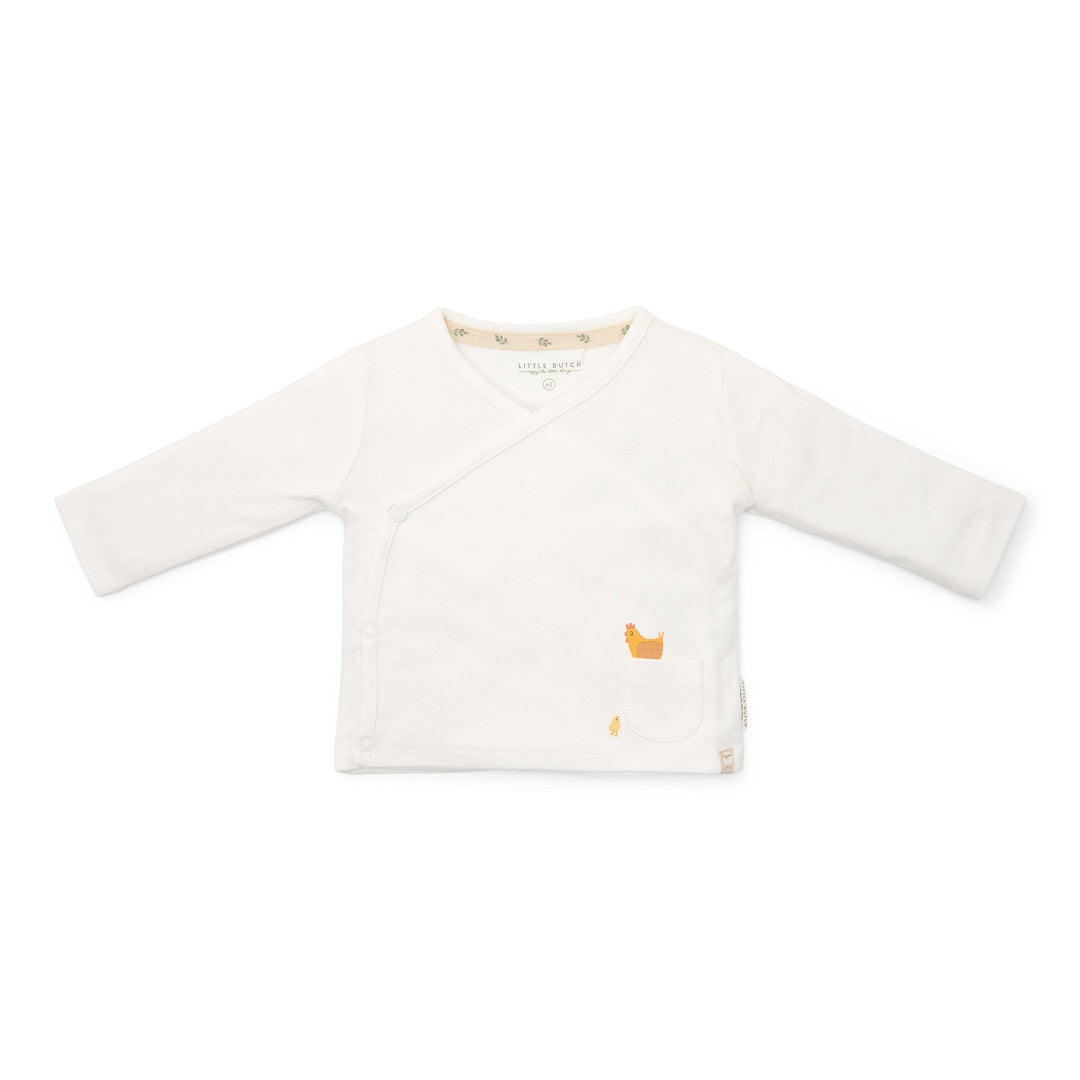T-shirt wrap langärmlich cremefarben - Little Farm | Little Dutch