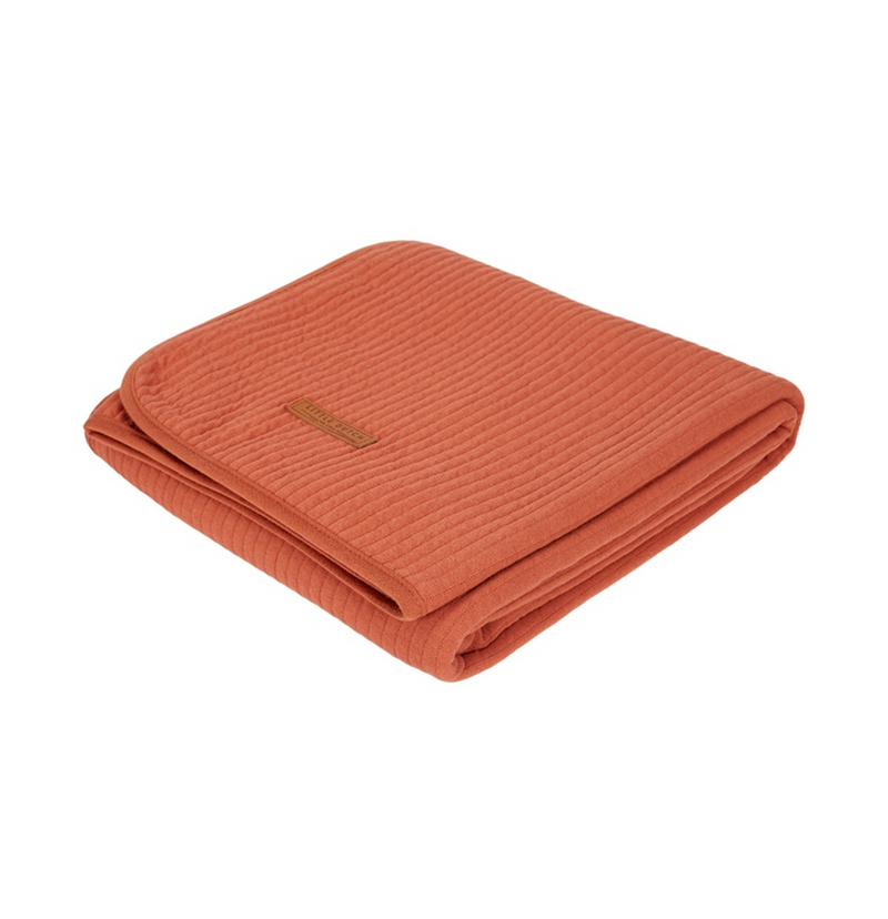 Summer blanket for the Pure cradle, rust, red | Little Dutch
